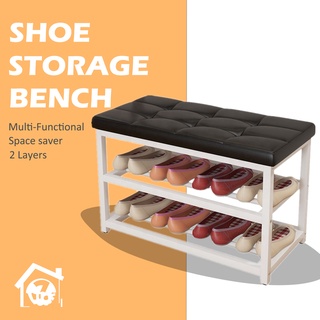 Luck7 | Modern Shoe Rack Storage With Soft Cushion Shoe Bench Stool