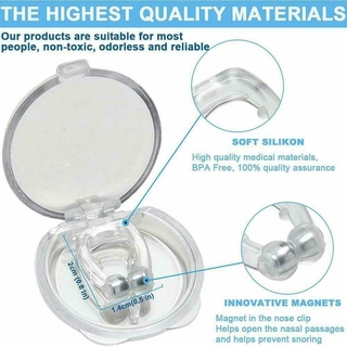 Nose Clip Sleeping Aid New Silicone Apnea Guard Snore Stop Snoring Magnetic Anti (3)