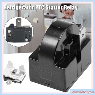 Spfy- Refrigerator PTC Starter Relays 15 Ohm 2-Pin Compressor Overload Protector 1/6HP Accessories