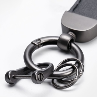 Classic Design Leather Keychain Luxury Lanyard Key chain For Men Women Plaid Pattern Car Key Ring (8)