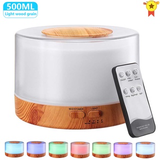 500ML Aromatherapy Diffuser Xiomi Air Humidifier with LED Light Home Room Ultrasonic Cool Mist Aroma