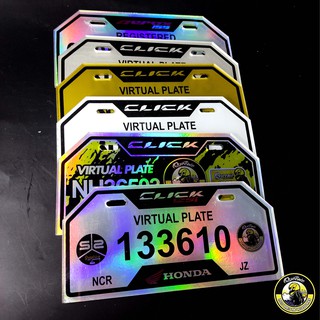 Motorcycle Temporary Plate Standard Approved Format Hologram Reflective
