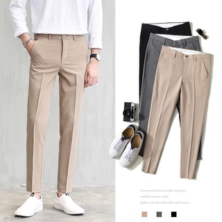 ✺№▥【Ready Stock/28-40】pants for Men's Korean version of large size formal office pants Plain trend S