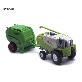 /LO/ Realistic Alloy Harvester Oil Tank Farm Vehicle Sliding Car Model Kids Toy Gift (2)