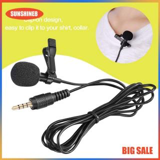 3.5mm mini Jack Microphone Tie Clip-on Lapel Mikrofon Microfono Mic for recording phone android