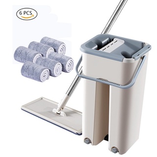 Magic Cleaning Mops Free Hand Mop With Bucket Drop Shipping Floors Squeeze Flat Mop With Water Home