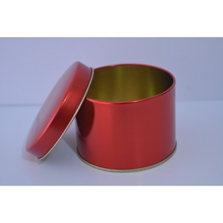 Onhand Food Grade Small Red Gold Tin Can 3.5x2.5inches
