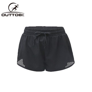 OUTTOBE Women Sports Shorts for Running Yoga Breathable with Liner
