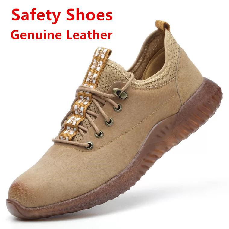 Men&Women Safety Boot Shoe Safety Outdoor Genuine Leather (1)