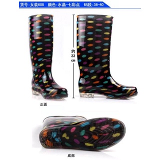 Pagbebenta ng clearance COD Weather Protection Shoes Boots HIGHCUT RAINBOOTS Ladies sizes 36-40 Rain