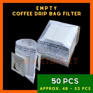 50 pcs Coffee Drip Bag Empty - Coffee Drip Filter Paper Dripper For Rebranding