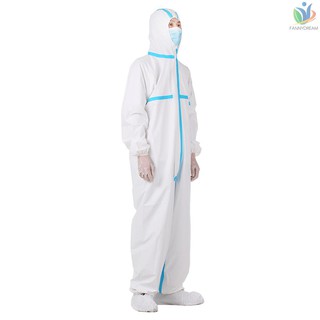 Coverall Disposable Anti-epidemic Isolation Suit for Staff Protective Clothing Dust-proof Antistatic
