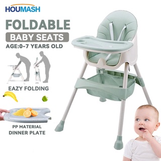 Baby High Chair Multi-functional Foldable Baby Safety High Chair Baby Feeding Dining Table Chair