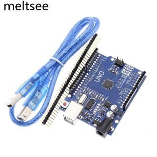 high quality One set UNO R3 CH340G+MEGA328P Chip 16Mhz For Arduino UNO R3 Development board + USB CABLE (1)