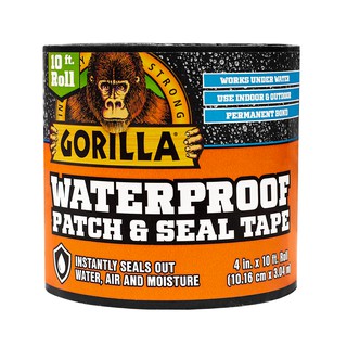 Gorilla Tape Waterproof Patch & Seal, 4 in. x 10 ft