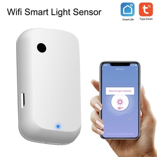 Tuya Wifi Light Sensor Smart Illuminance Sensor Brightness Detector Linkage Control Sensor Smart