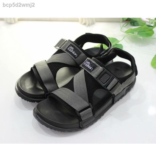Beach slippers▧✓Summer men s beach shoes play sandals seaside Velcro casual shoes fashion wild tide