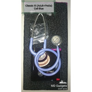 Classic Iİİ 3M Littmann Stethoscope (Adult + Pedia) Ceil Blue Standard Finish