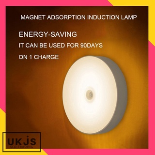 UKJS Led Indoor Motion Sensor Night Light Rechargeable Portable Induction Light Toilet Lamp