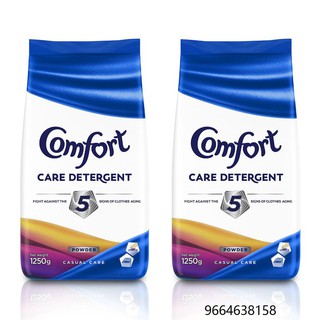 Comfort Powder Detergent Casual Care 1.25KG Pouch x2