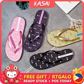 KASAI Haermeas Printing Slippers Beach Slipper for womens Thick Flip flops Wholesale COD ks990 (1)