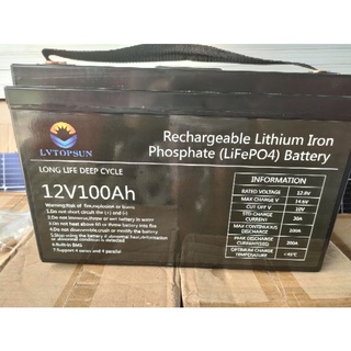 LVtopsun 12V 100AH LifePo4 Battery Guaranteed Brand New