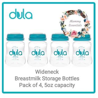 Wideneck, Dula Breastmilk Storage Bottles, pack of 4