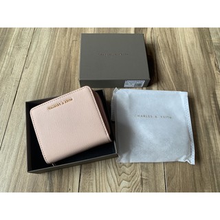 Charles and keith wallet light pink