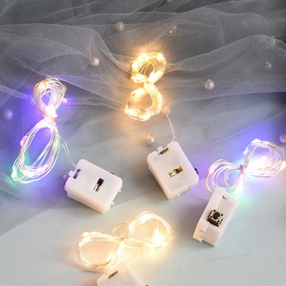 Partyparty 2Meter LED Battery Mini LED Copper Wire String Fairy Lights Christmas Weddings/Party