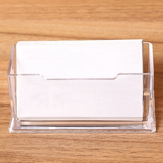 Business Card Holder Single Grid Plastic Business Card Holder Transparent GA2a (8)