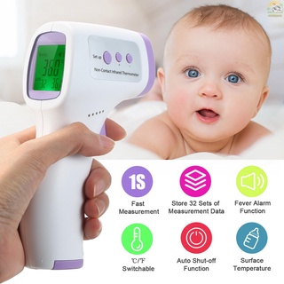 READY STOCK Non-Contact Infrared Thermometer Digital Forehead Temperature Measurement LCD IR Thermometer Handheld Temperature Mete