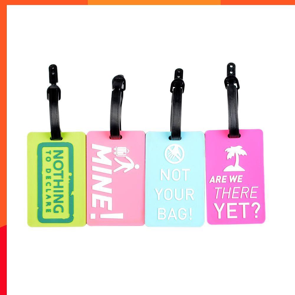 Suitcase Tags Address Luggage Identifier Label Holder Tag