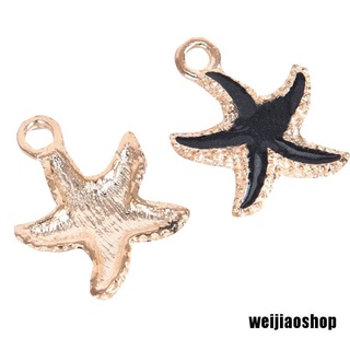 【spot goods】❡WEIJIAOSHOP 10Pcs/Set Enamel Alloy Starfish Charms Pendant Jewelry Finding DIY Making C
