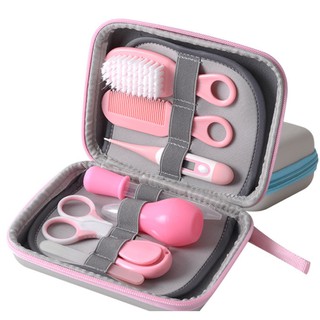 10pcs Baby Health care Set Baby Nail Clipper Grooming Kit Nasal Aspirator Hair Brush 8in1 Baby Care