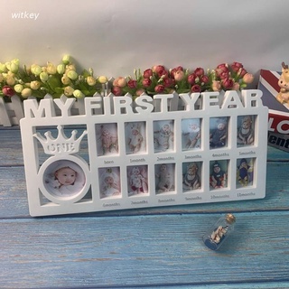 WIT My First Year Baby Keepsake Frame 0-12 Months Pictures Photo Frame Souvenirs Kids Growing Memory (1)