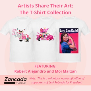 Zancada Leni and Kiko T-Shirt with artwork of Robert Alejandro or Moi Marzan (pre-order only)