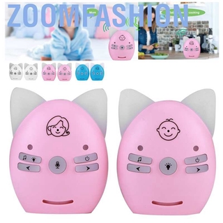 Ax8T Zoomfashion Audio Baby Monitor 2.4G Wireless Safety with Music and Night Light Walkie Talkie S (7)