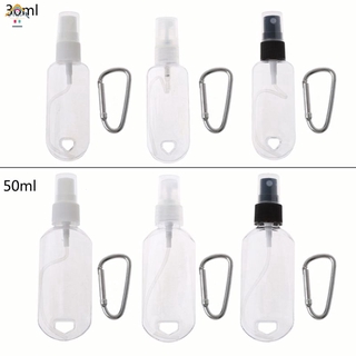 【HSP】Portable Alcohol Spray Bottle Empty Hand Sanitizer Empty Holder Hook Keychain