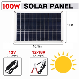 New 100W Solar Panel Solar Cells Solar Panel 10-100A Controller For Car Yacht Battery