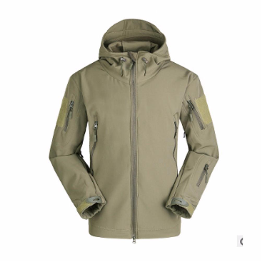 Mens Hooded Windbreaker Waterproof Outdoor Tactical Jacket (1)