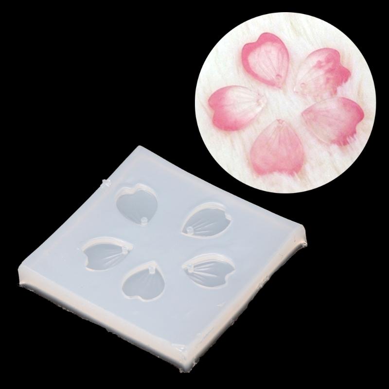 FLGO*Silicone Mold Cherry Blossom Petal Pendant Mold For DIY Handwork Jewelry Finding