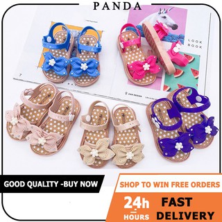 PANDA Summer fashion girls new sandals for kids girl Outdoor soft bottom sandals