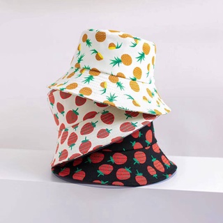 Simple Studio Fashion Hat Sunscreen Fisherman Hat Strawberry Hat Bucket Hat Women