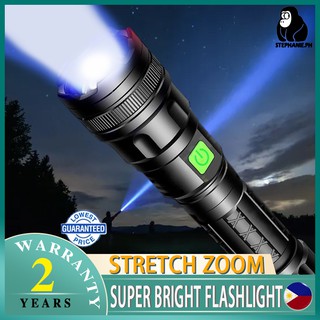 Outdoor Camping Portable Flashlight Waterproof Rechargeable LED High Water Resistant Lumen Zoomable