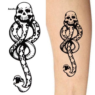 HBGR_Waterproof Unisex Harry Potter Death Eater Temporary Tattoo Sticker Cosplay