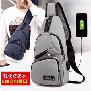 Crossbody & Shoulder Bags❐Korean Men's Anti-Theft Bag belt Bag Sling Bag With USB