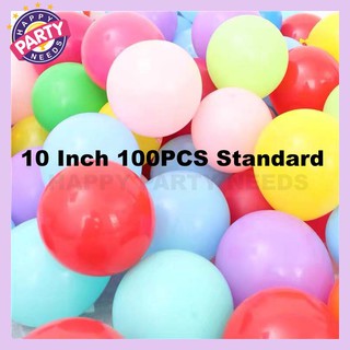 10 Inches 100PCS Standard Ordinary Balloons For Birthday Party Decoration Happy Party Needs