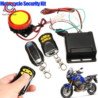 Motorcycle Security Kit Anti-theft Alarm System Remote Control Engine Start