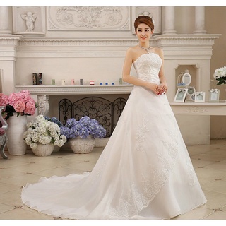 New Bride Wedding Dress Long Dress Women White Luxury Lace Maxi Dress