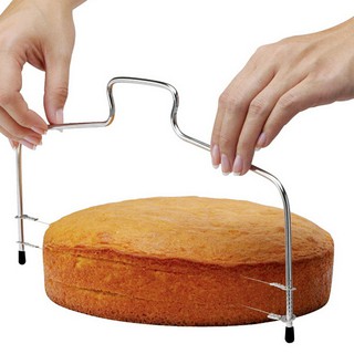 Adjustable Wire Cake Slicer Leveler Stainless Steel Slices Bread Cutting Pizza Dough Cutter Bakeware Trimmer Tools (2)